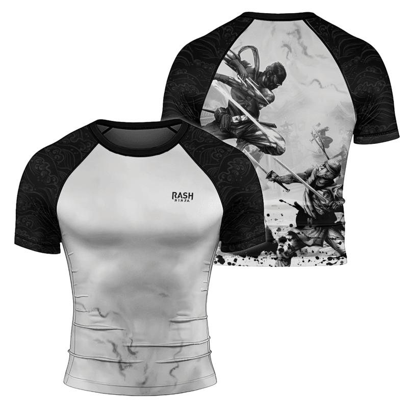 Rashninja Ninja Warfare Men's Short Sleeve Rash Guard