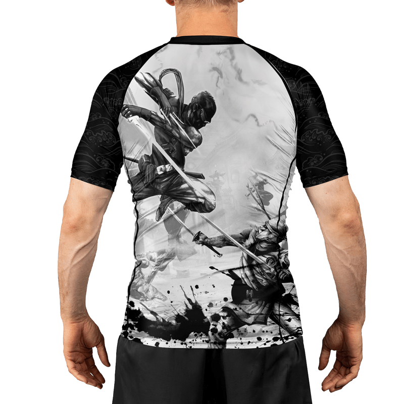 Rashninja Ninja Warfare Men's Short Sleeve Rash Guard