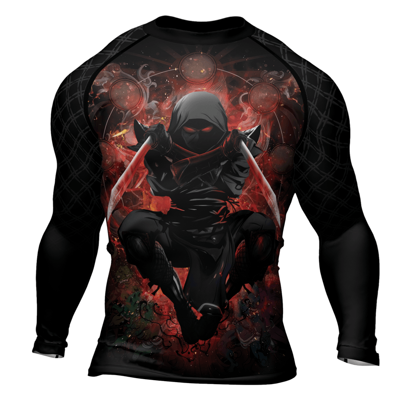 Rashninja Shadow Warrior Men's Long Sleeve Rash Guard