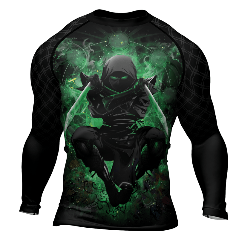 Rashninja Shadow Warrior Men's Long Sleeve Rash Guard