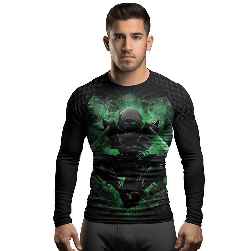 Rashninja Shadow Warrior Men's Long Sleeve Rash Guard