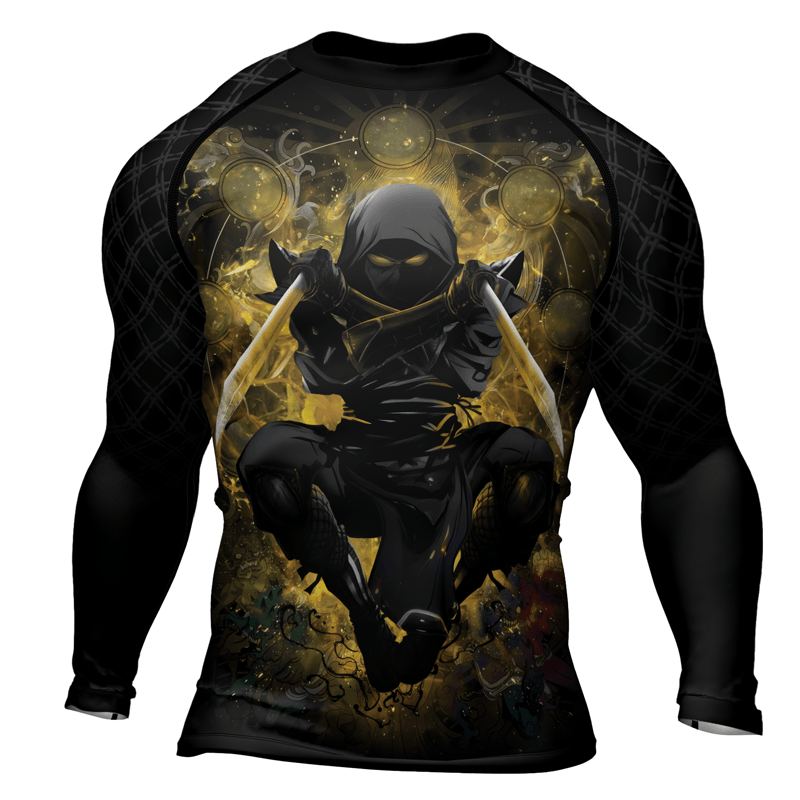 Rashninja Shadow Warrior Men's Long Sleeve Rash Guard