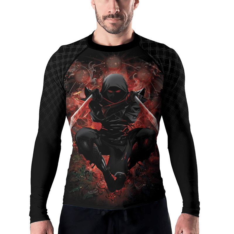 Rashninja Shadow Warrior Men's Long Sleeve Rash Guard