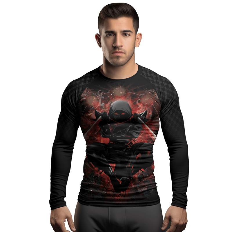 Rashninja Shadow Warrior Men's Long Sleeve Rash Guard