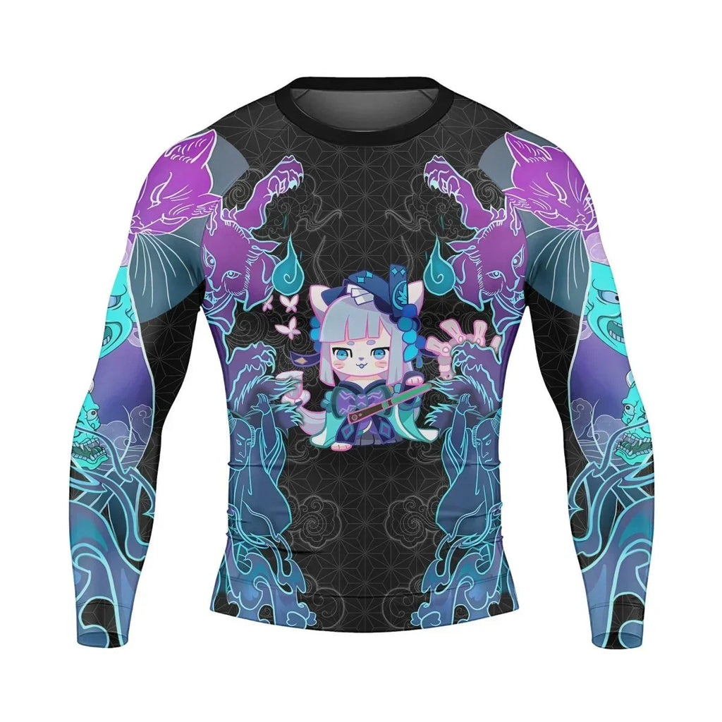 Nekomata Men's Long Sleeve Rash Guard