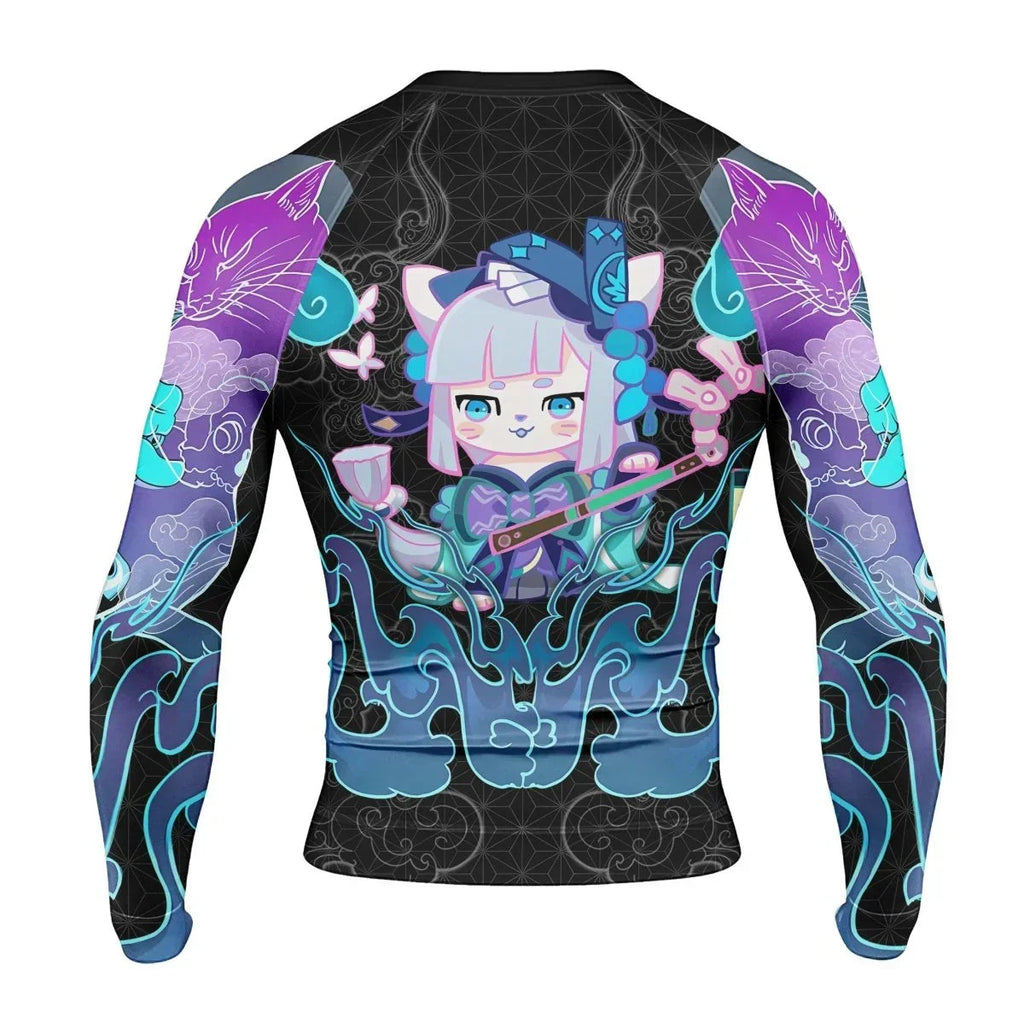 Nekomata Men's Long Sleeve Rash Guard