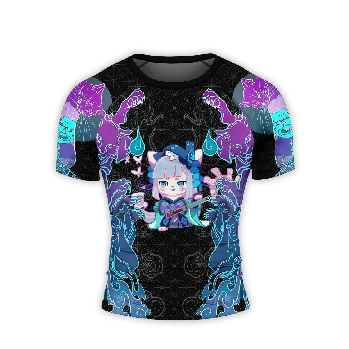 Nekomata Men's Short Sleeve Rash Guard