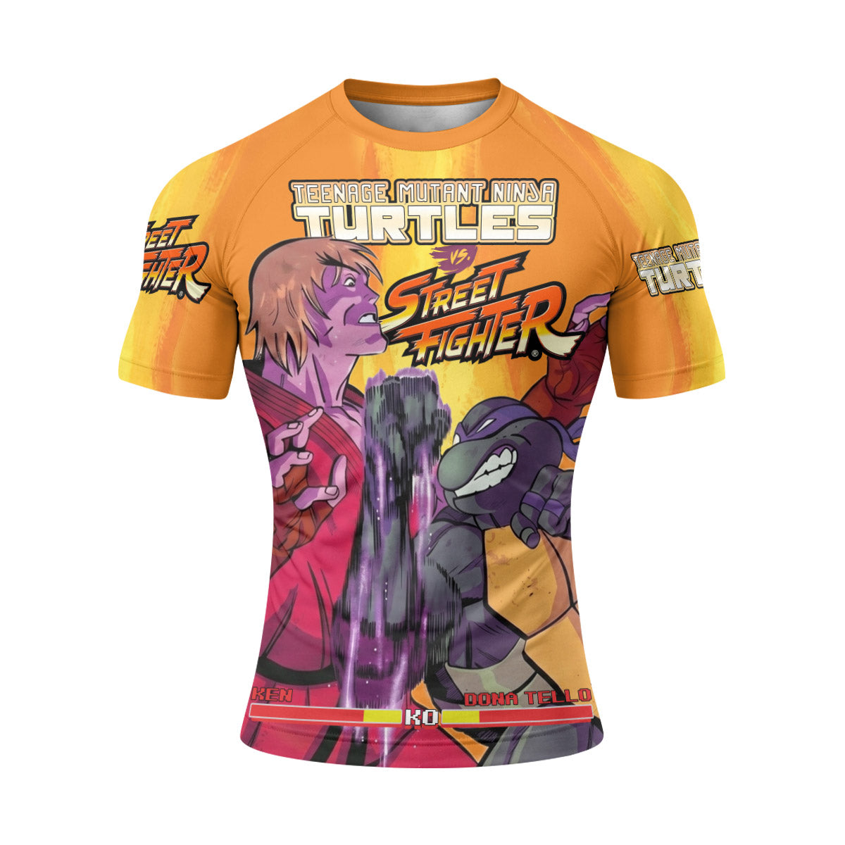 Ninja Turtle Versus Street Fighter Rash Guard