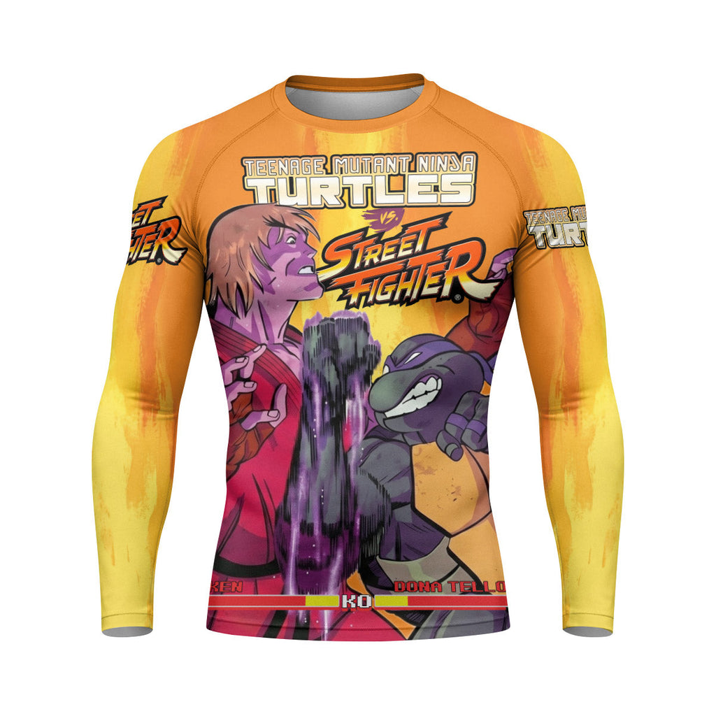 Ninja Turtle Versus Street Fighter Rash Guard