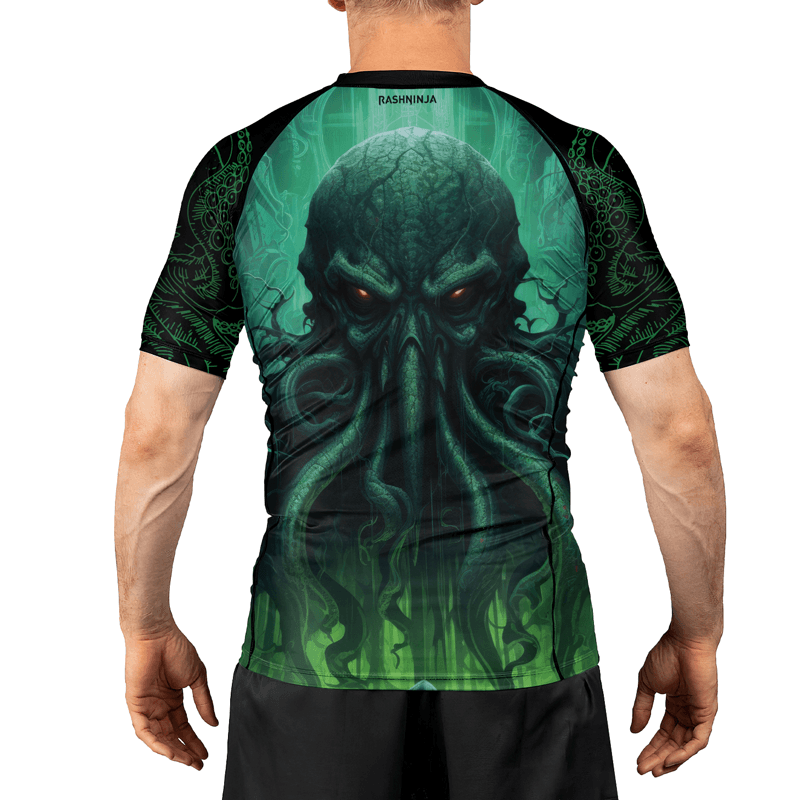 Rashninja Majestic Octopus Men's Short Sleeve Rash Guard