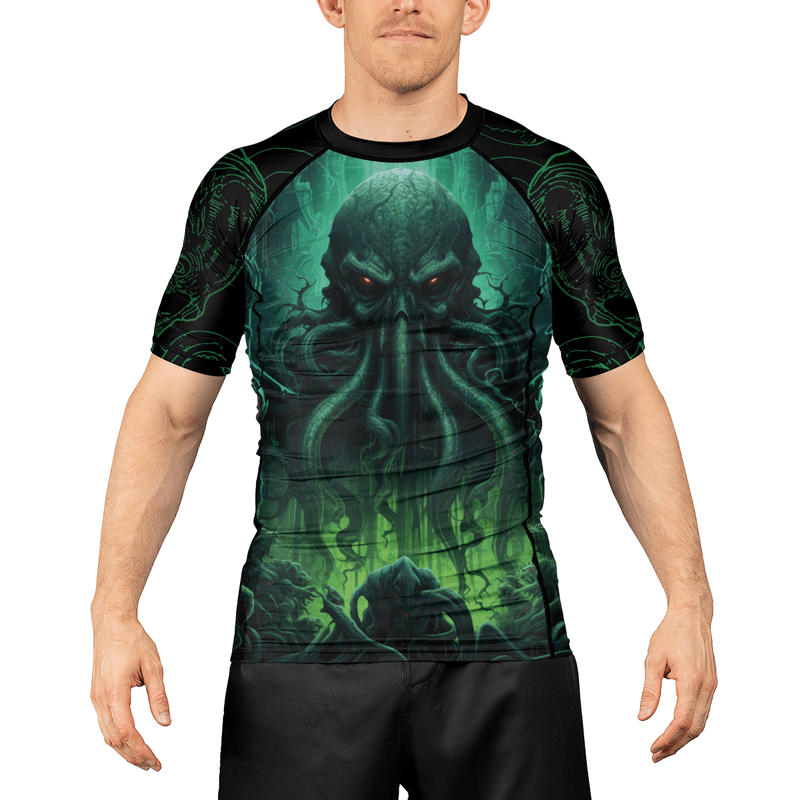 Rashninja Majestic Octopus Men's Short Sleeve Rash Guard