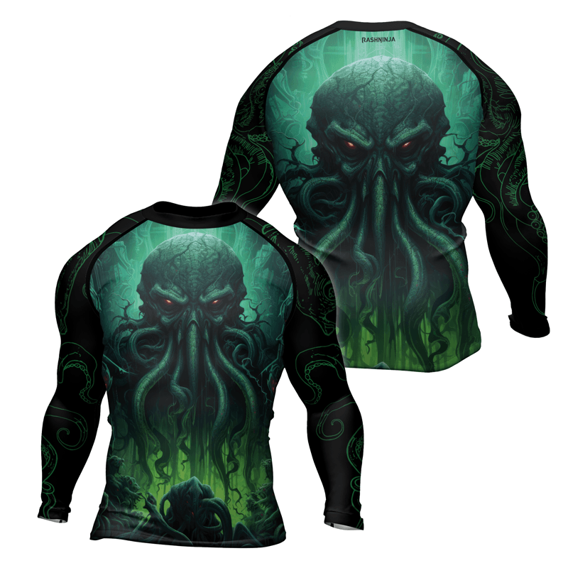 Rashninja Majestic Octopus Men's Long Sleeve Rash Guard
