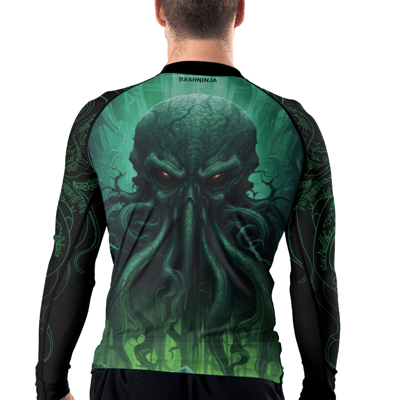 Rashninja Majestic Octopus Men's Long Sleeve Rash Guard