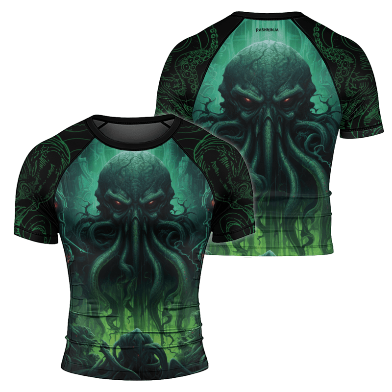 Rashninja Majestic Octopus Men's Short Sleeve Rash Guard