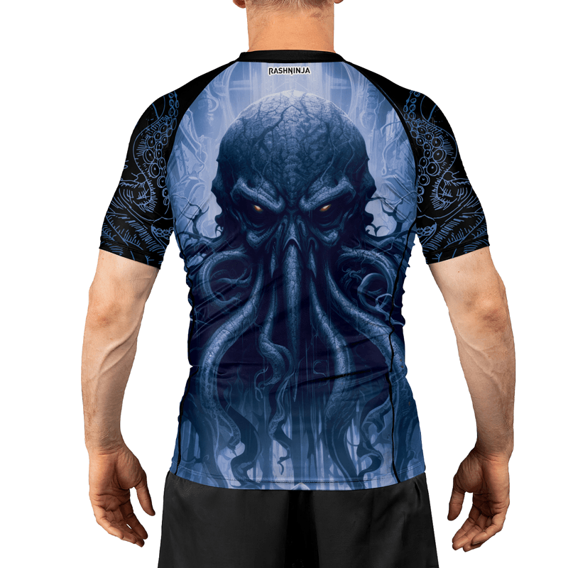 Rashninja Majestic Octopus Men's Short Sleeve Rash Guard