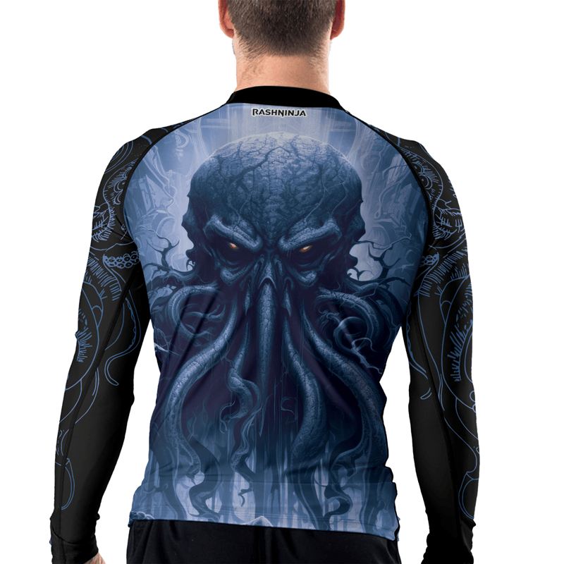 Rashninja Majestic Octopus Men's Long Sleeve Rash Guard