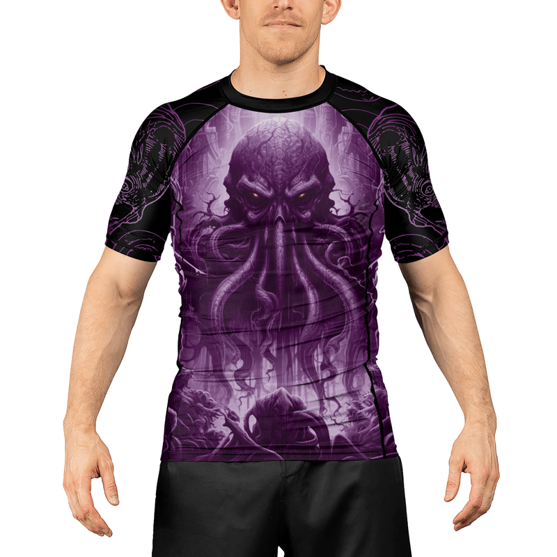 Rashninja Majestic Octopus Men's Short Sleeve Rash Guard