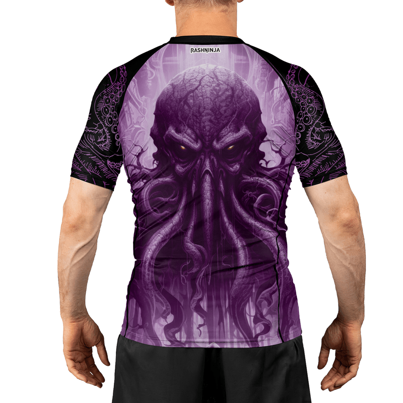 Rashninja Majestic Octopus Men's Short Sleeve Rash Guard