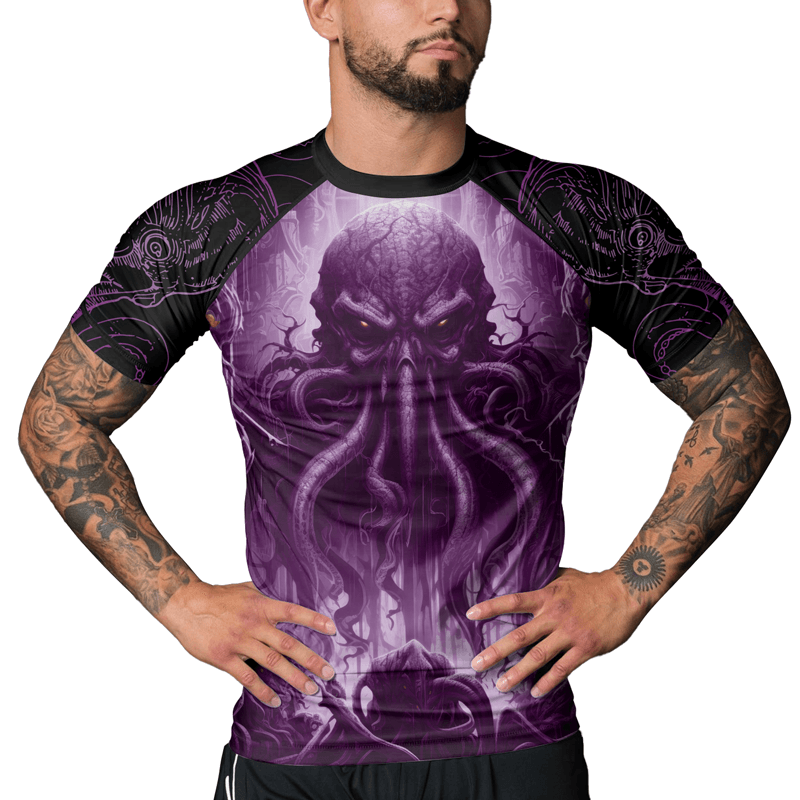 Rashninja Majestic Octopus Men's Short Sleeve Rash Guard