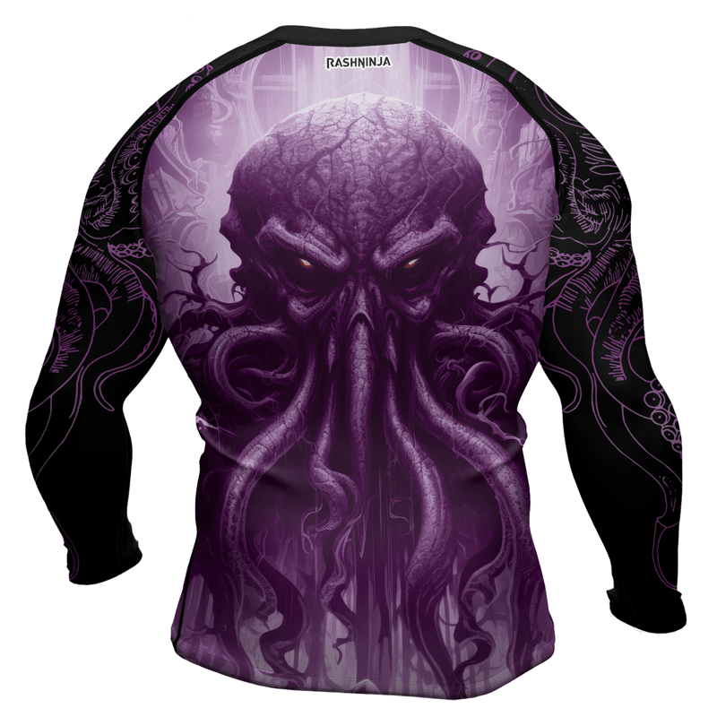 Rashninja Majestic Octopus Men's Long Sleeve Rash Guard