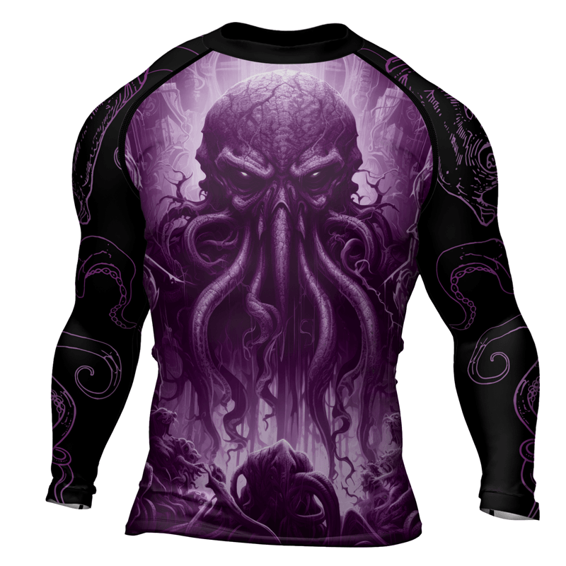 Rashninja Majestic Octopus Men's Long Sleeve Rash Guard