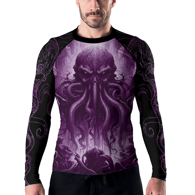 Rashninja Majestic Octopus Men's Long Sleeve Rash Guard