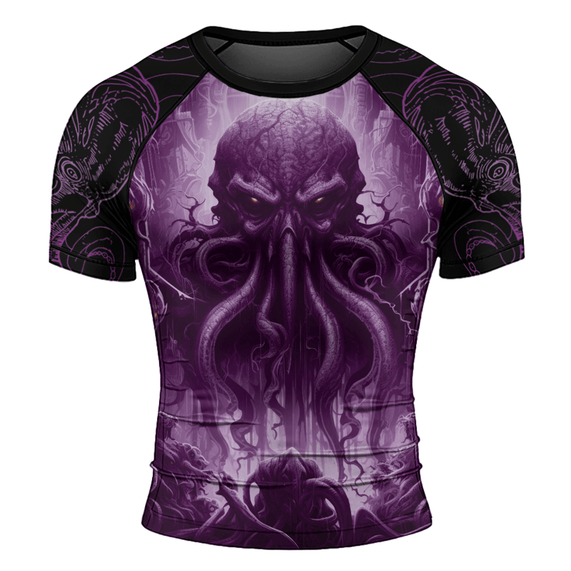 Rashninja Majestic Octopus Men's Short Sleeve Rash Guard