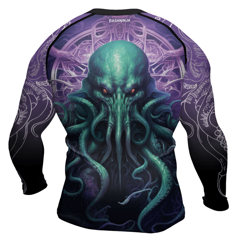 Rashninja Madness Manifest Cthulhu Men's Long Sleeve Rash Guard