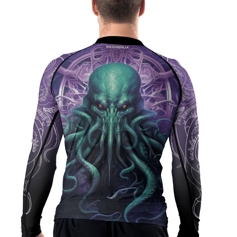 Rashninja Madness Manifest Cthulhu Men's Long Sleeve Rash Guard