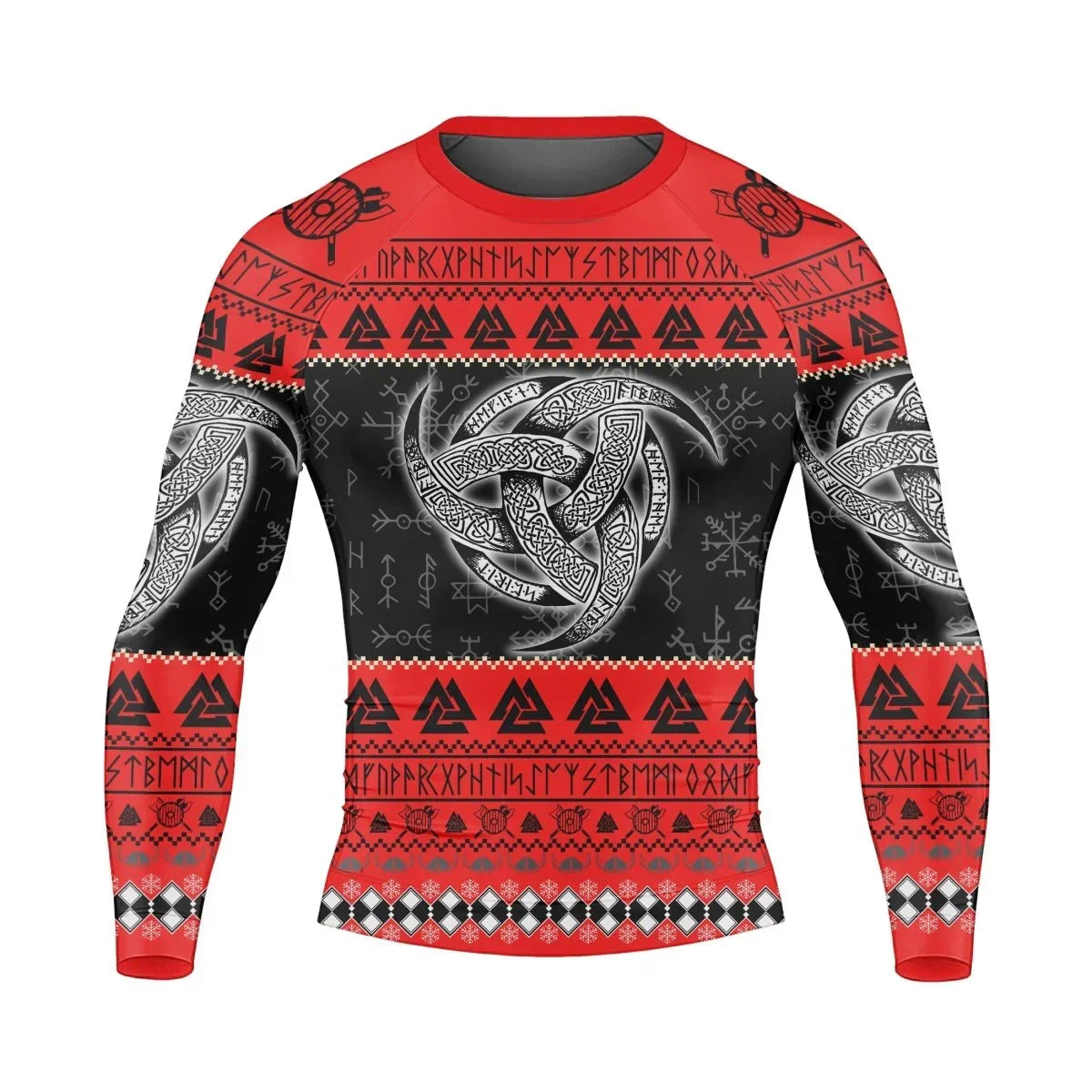 Odin Triskele Men's Long Sleeve Rash Guard