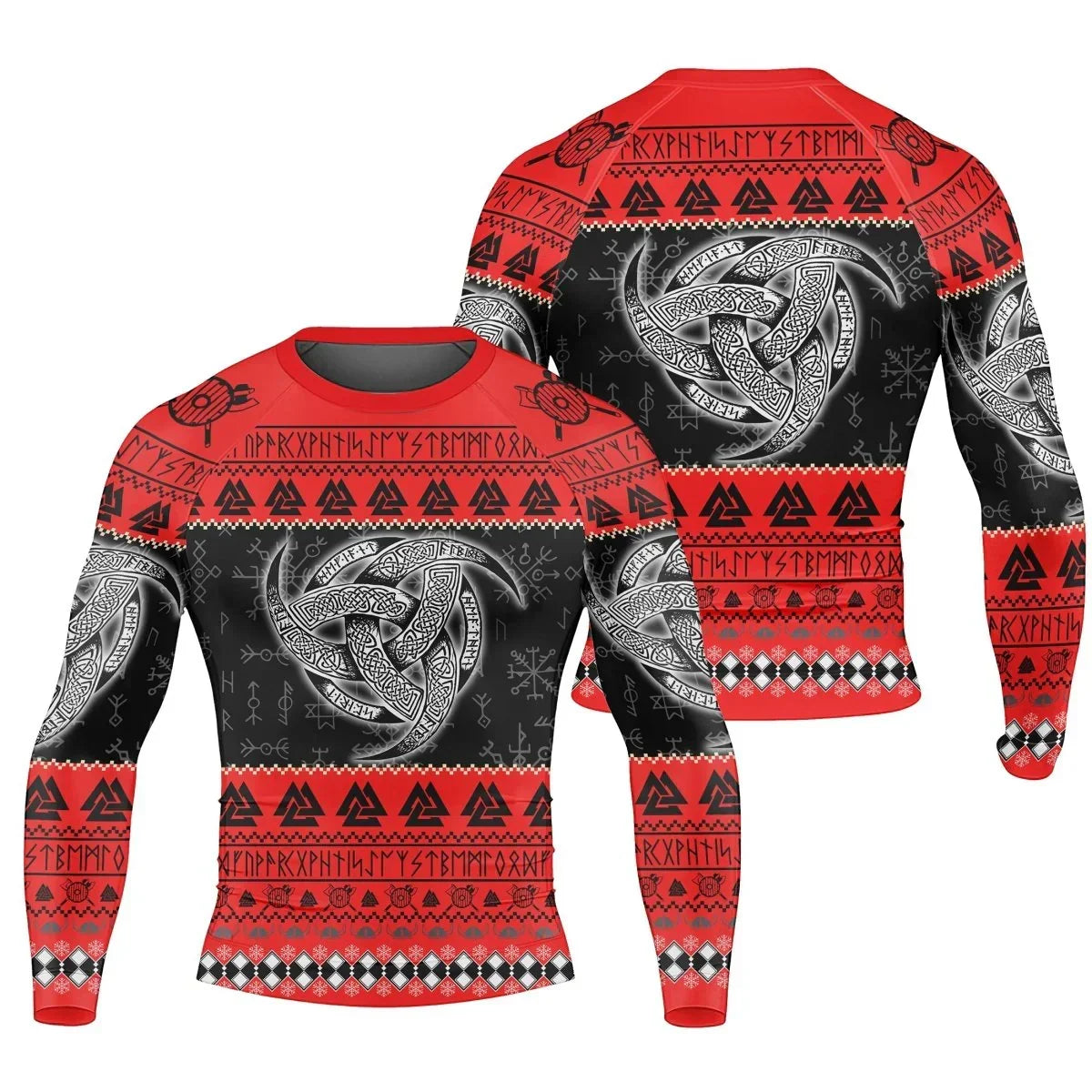 Odin Triskele Men's Long Sleeve Rash Guard