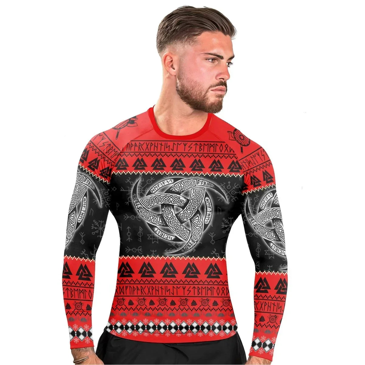Odin Triskele Men's Long Sleeve Rash Guard