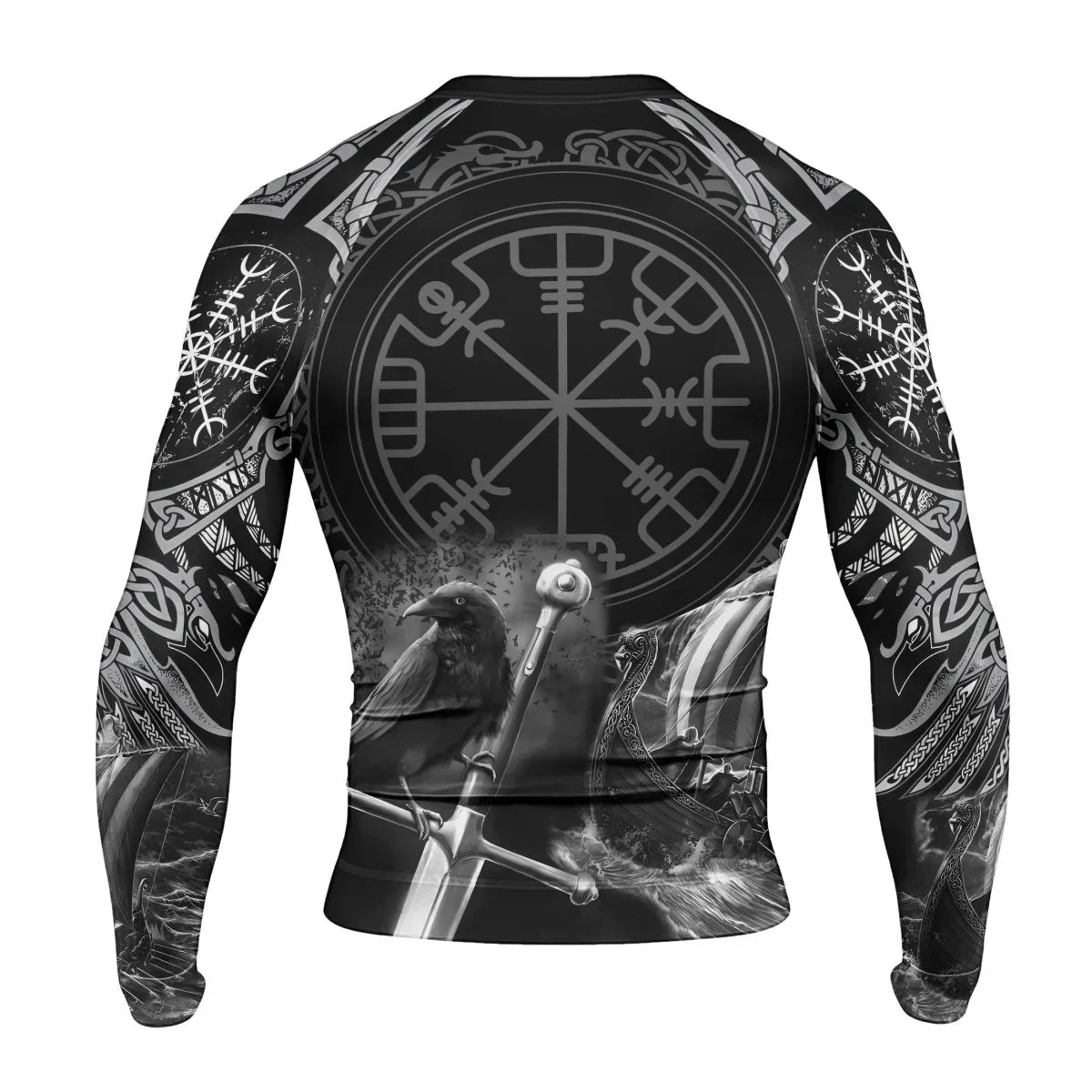 Odin Viking Symbol Men's Long Sleeve Rash Guard