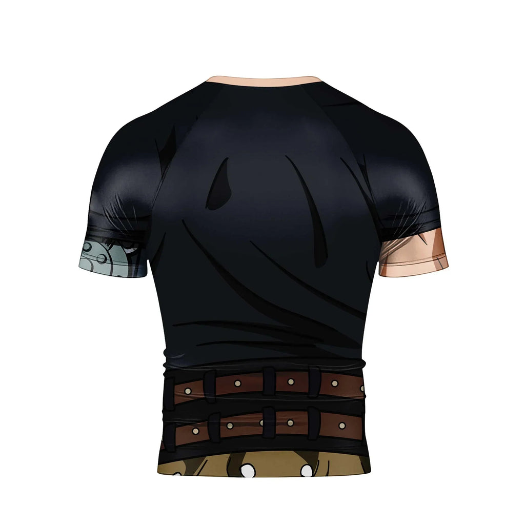 One Piece Eustass Kid Men's Short Sleeve Rash Guard