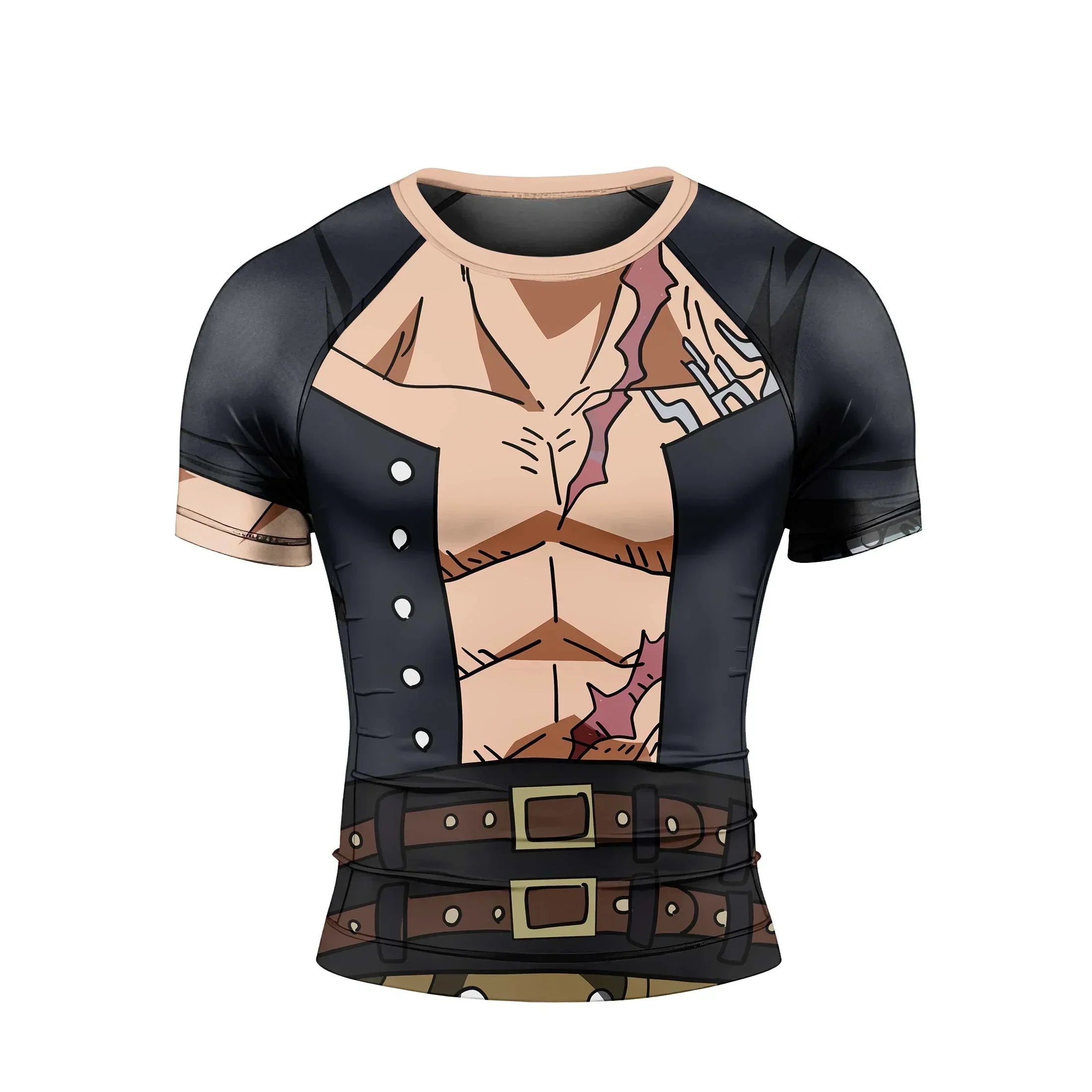 One Piece Eustass Kid Men's Short Sleeve Rash Guard