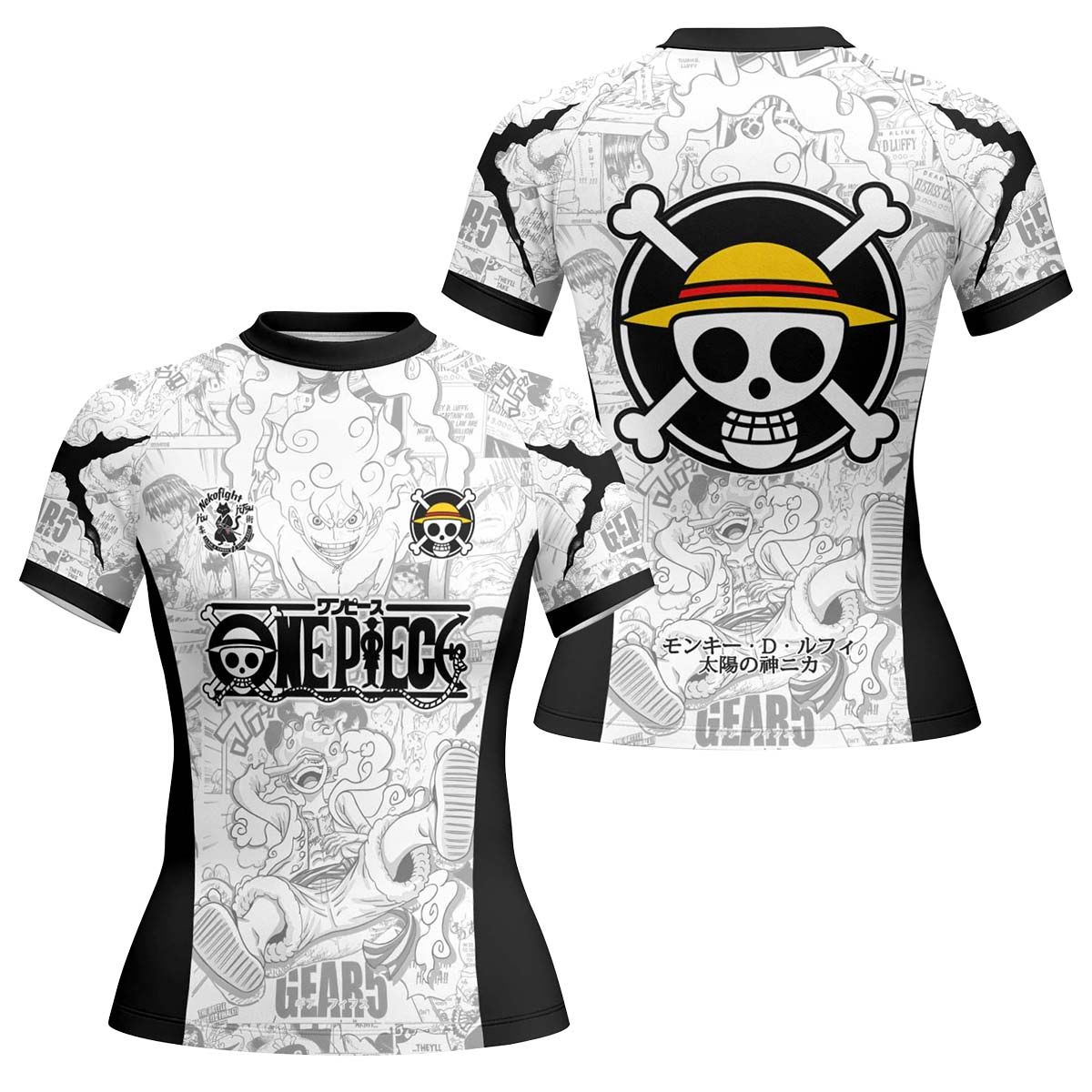 One Piece Manga Rash Guard