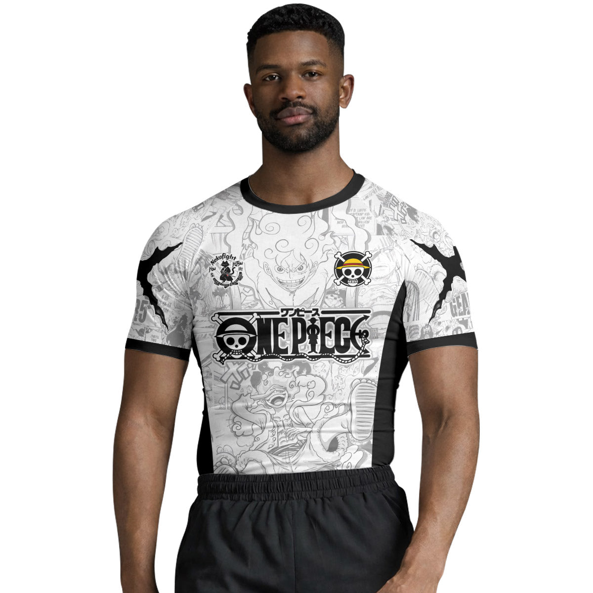 One Piece Manga Rash Guard