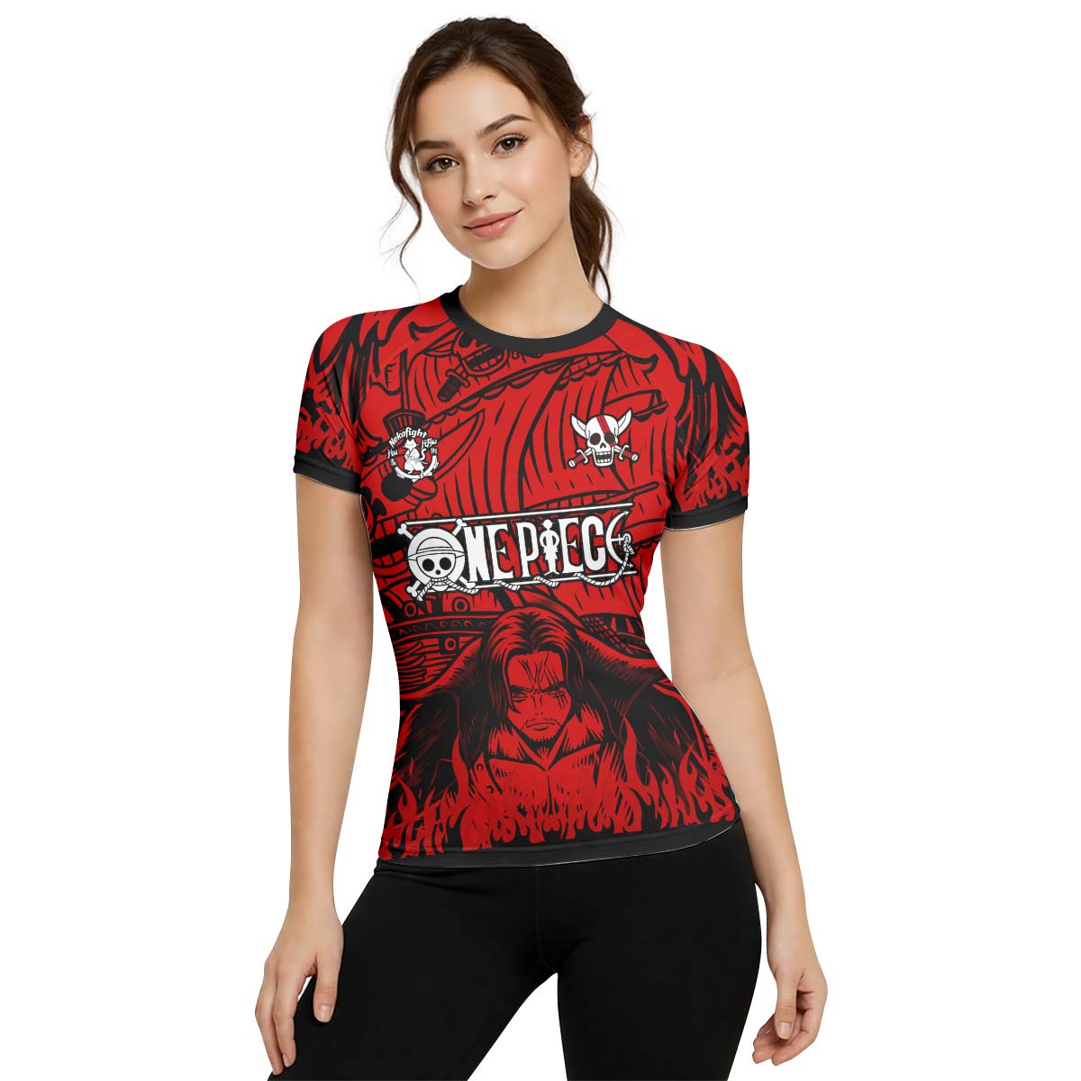 One Piece Red Haired Shanks Rash Guard
