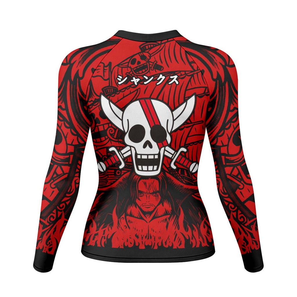 One Piece Red Haired Shanks Rash Guard