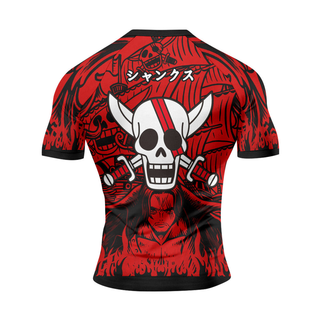 One Piece Red Haired Shanks Rash Guard