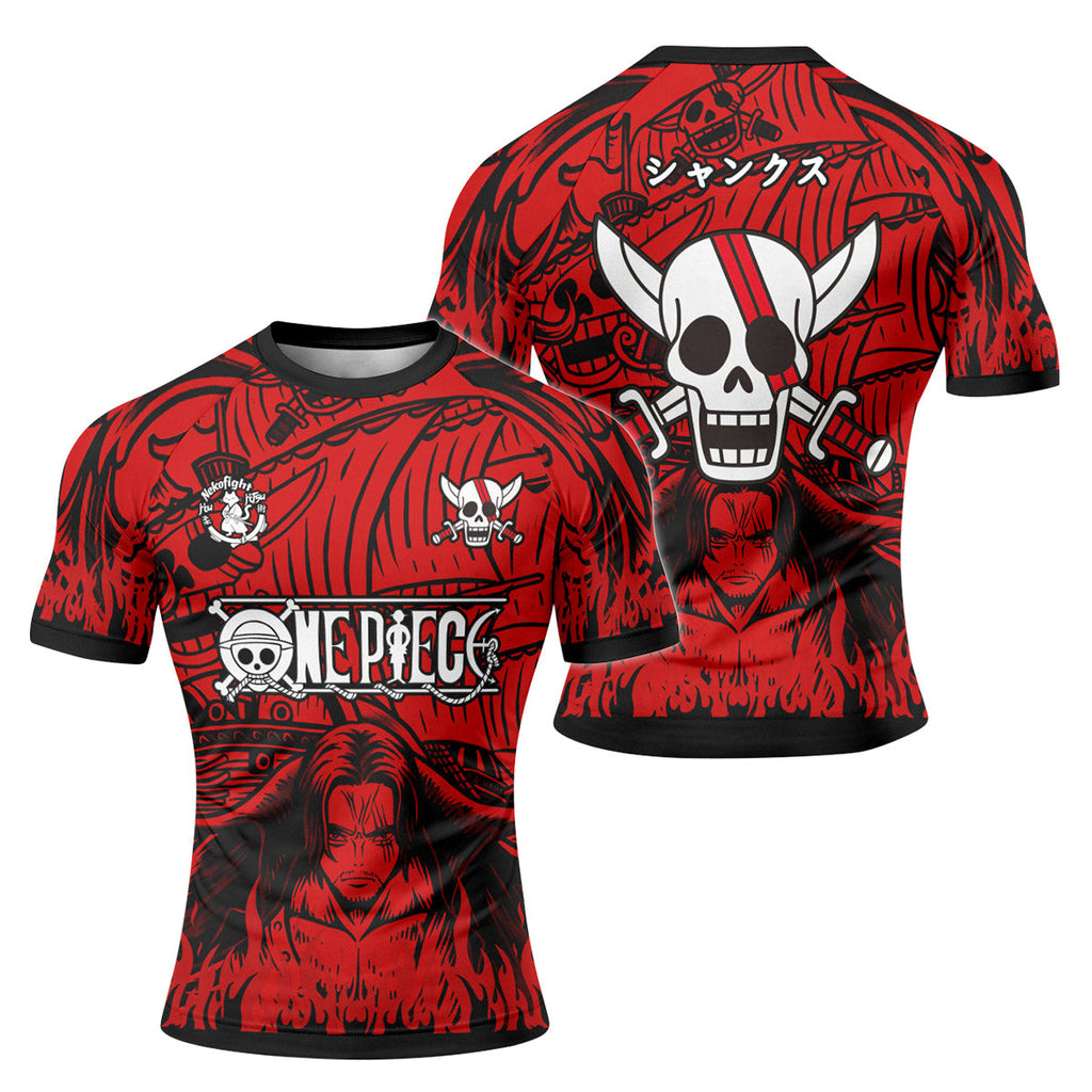 One Piece Red Haired Shanks Rash Guard