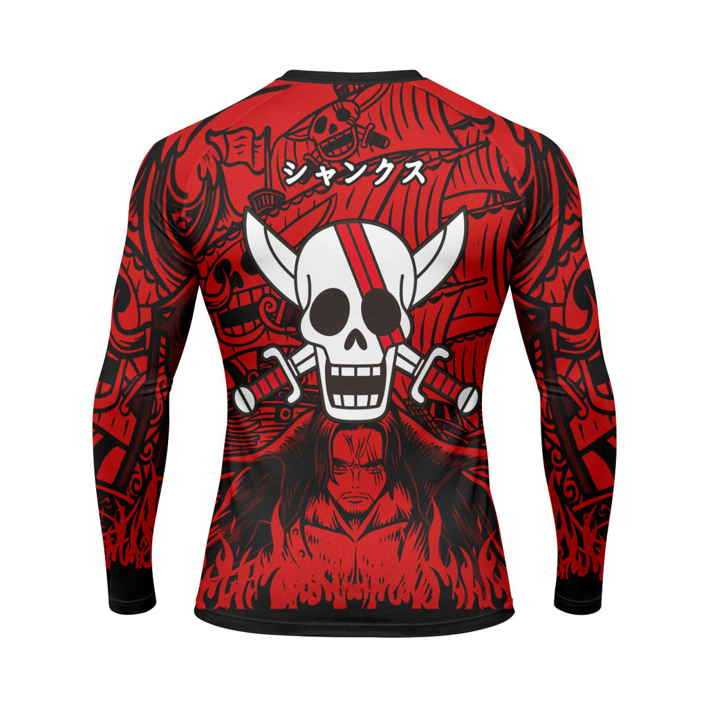 One Piece Red Haired Shanks Rash Guard