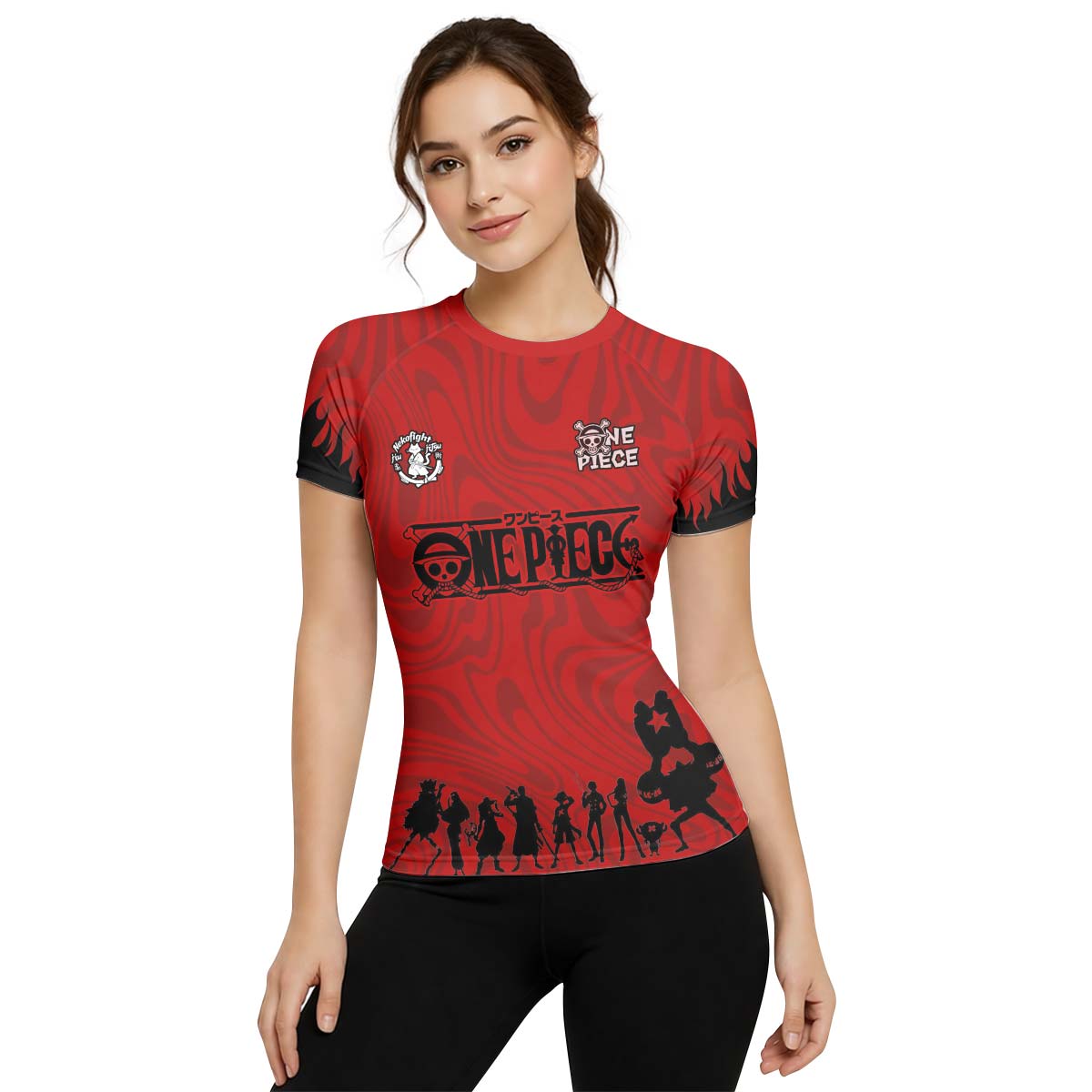 One Piece Straw Hat Rash Guard
