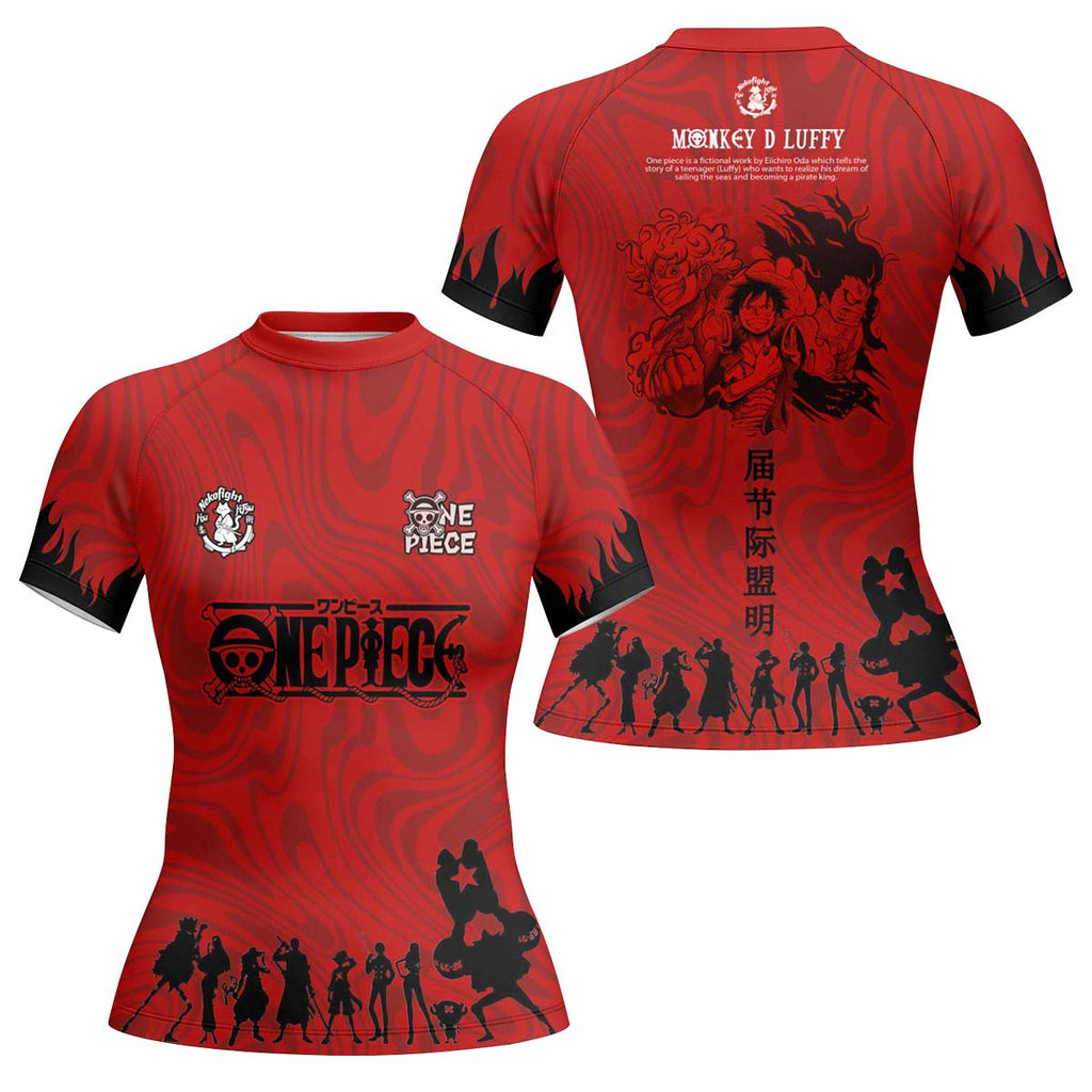 One Piece Straw Hat Rash Guard