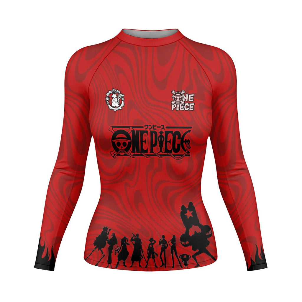 One Piece Straw Hat Rash Guard