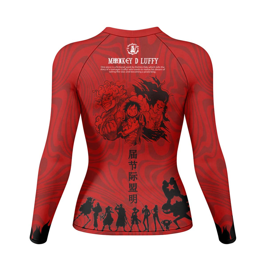 One Piece Straw Hat Rash Guard