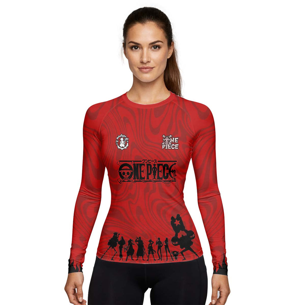 One Piece Straw Hat Rash Guard