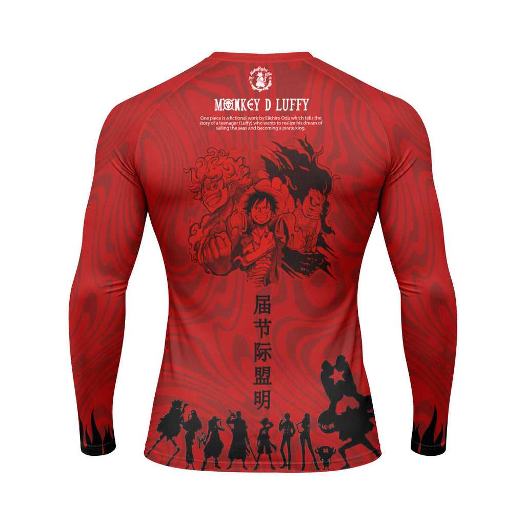 One Piece Straw Hat Rash Guard