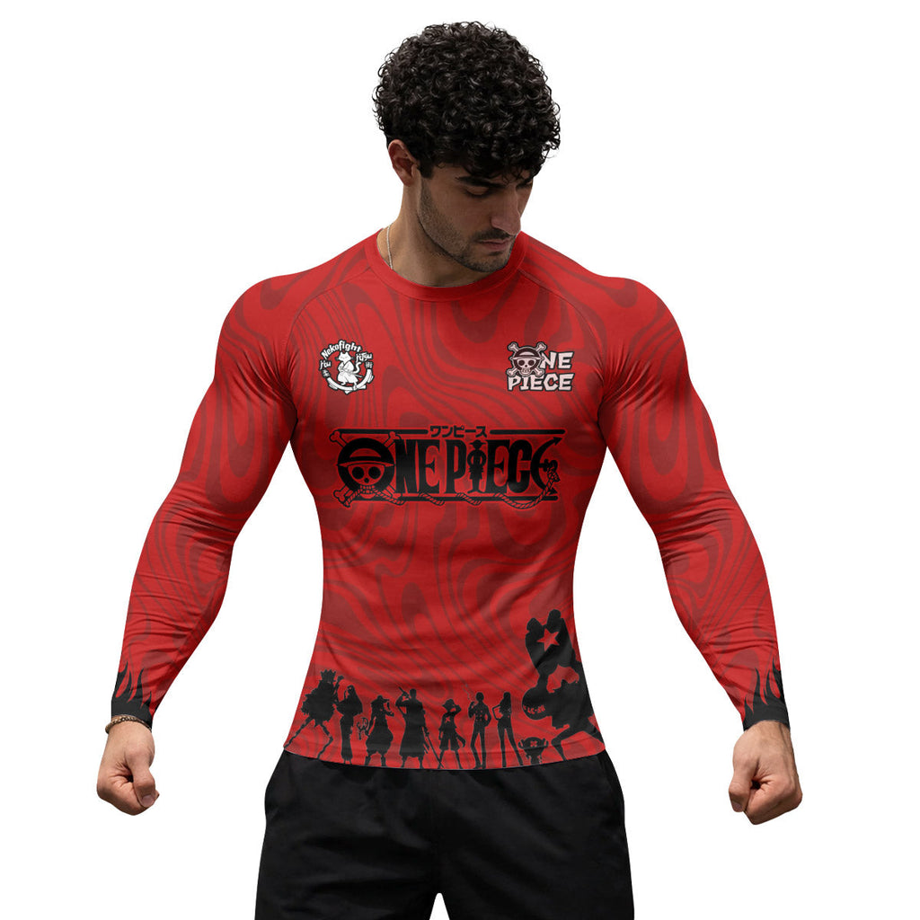 One Piece Straw Hat Rash Guard
