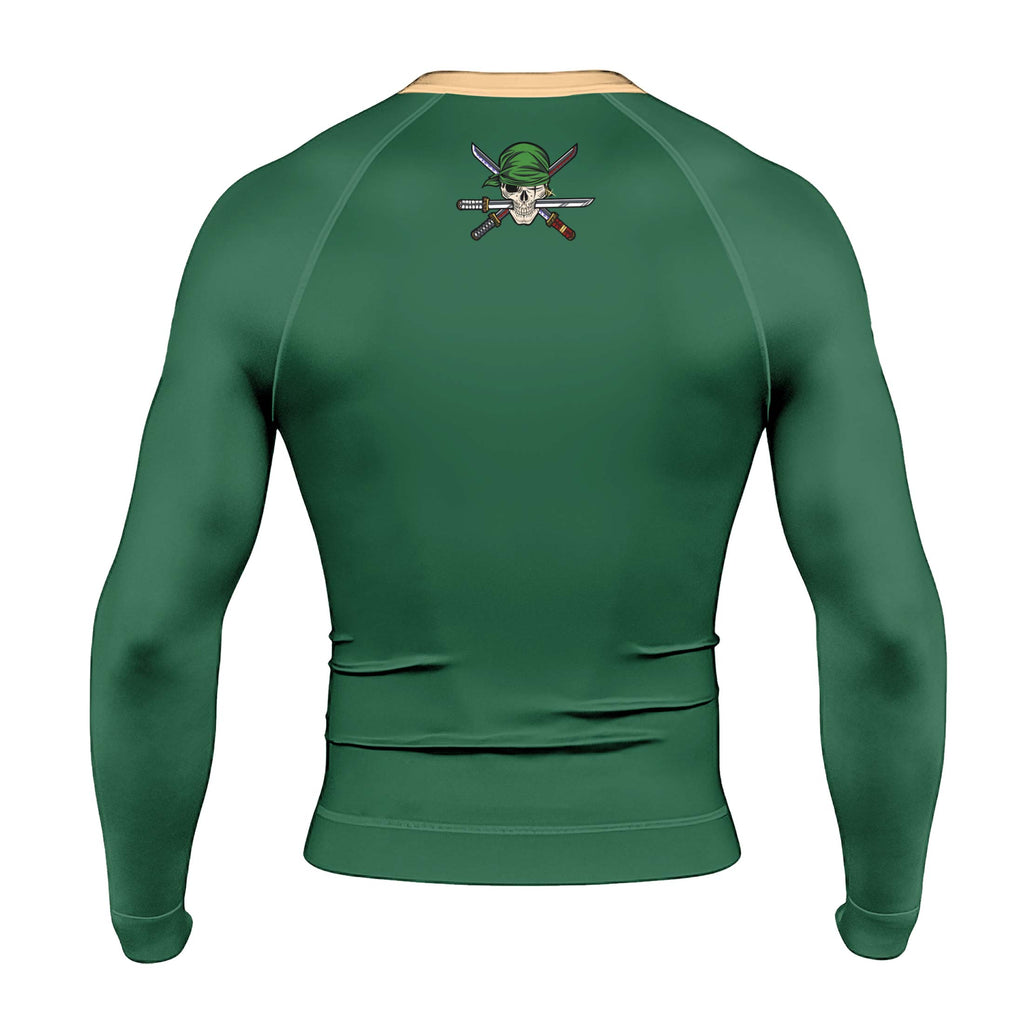 One Piece Zoro Timeskip Men's Long Sleeve Rash Guard